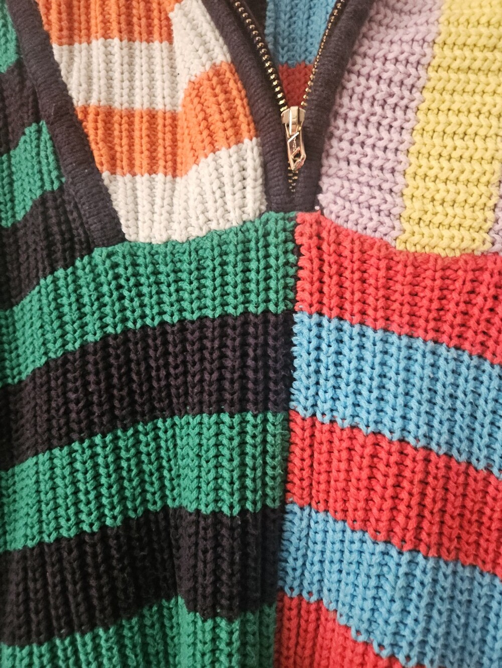 Staud Hampton sweater in cabana stripe, small - Picture 8 of 13